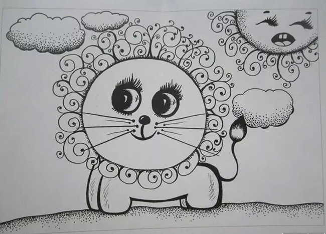 手繪培訓：黑白畫，線描畫和無框畫區